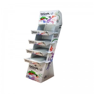 Propagační lepenkový displej pro pohlednice s knihami, maloobchodní stojan s reklamními předměty, pop-display